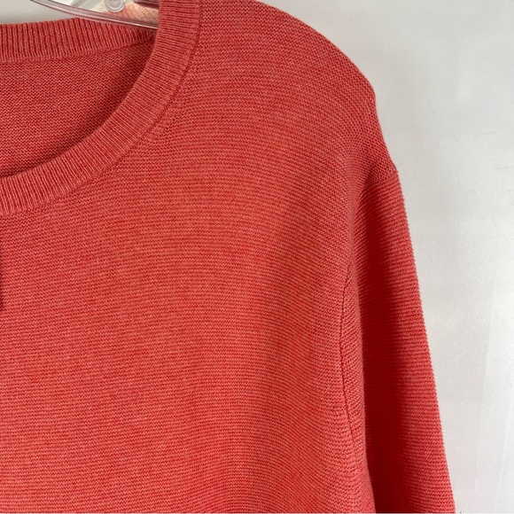 J.Crew 100% Cotton Crewneck Sweater Red Heather Long Sleeve Men’s Size Large NWT - Picture 7 of 13